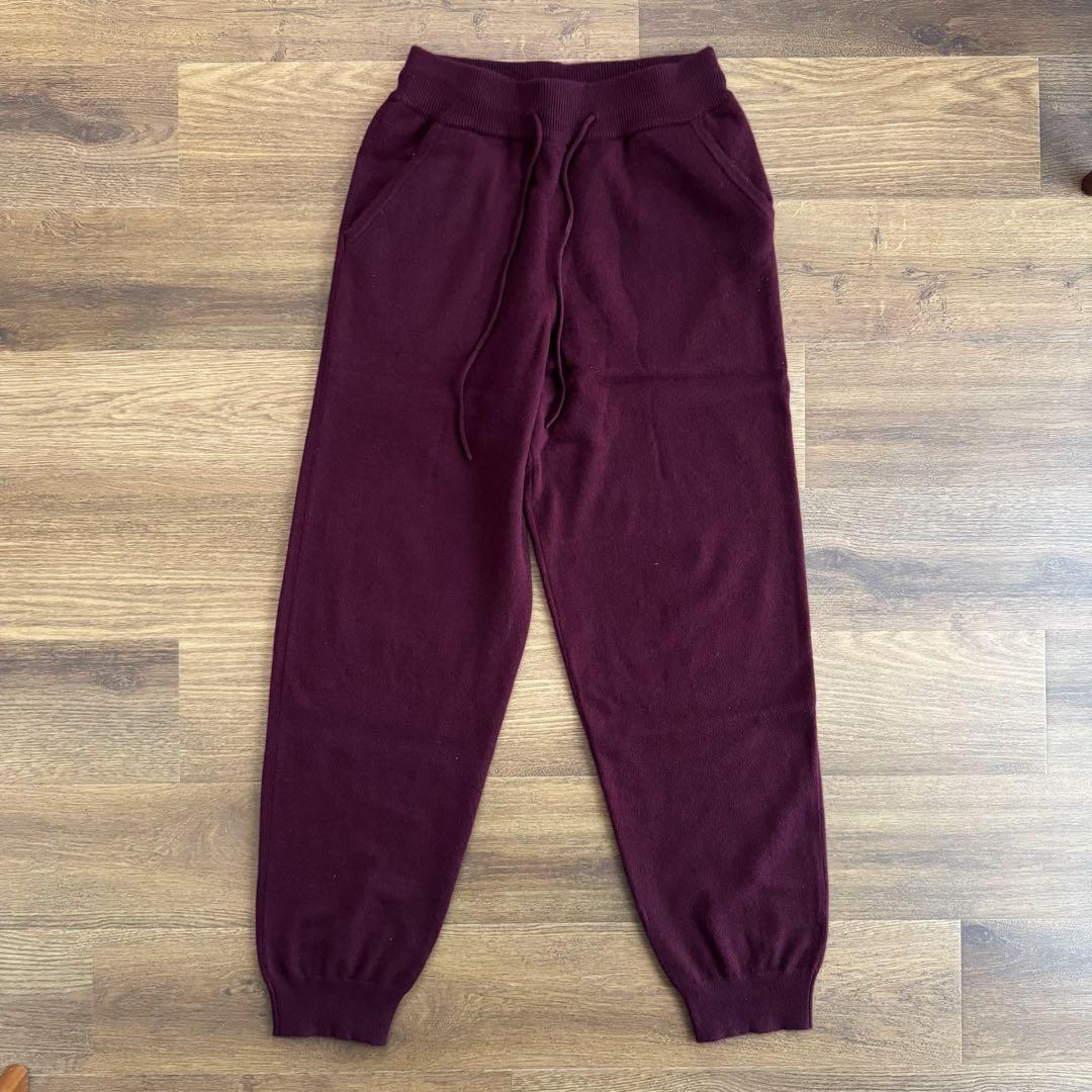 cash & barba モンゴリアンカシミヤセットアップ ボルドー