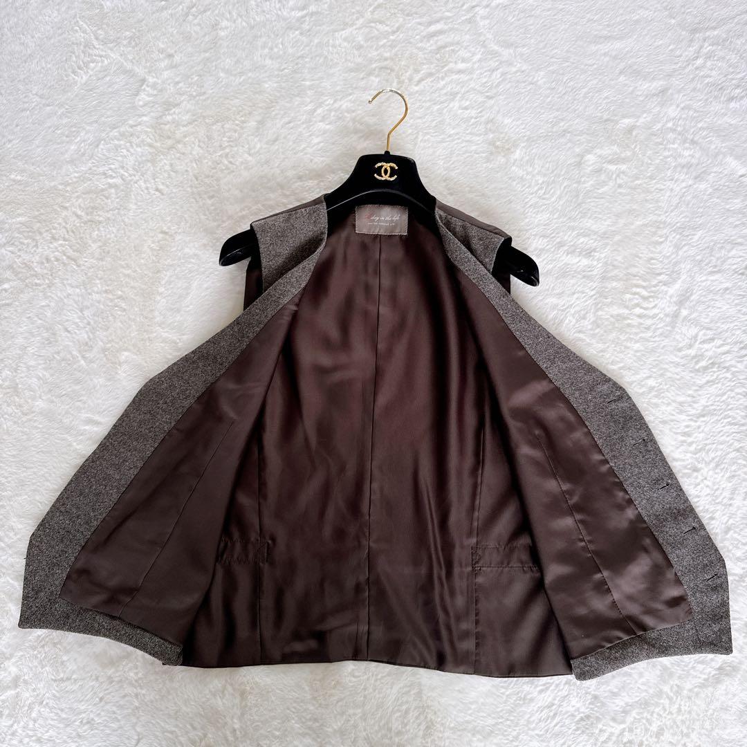 【アデイインザライフ ユナイテッドアローズ】3ピース スーツ XL ブラウン