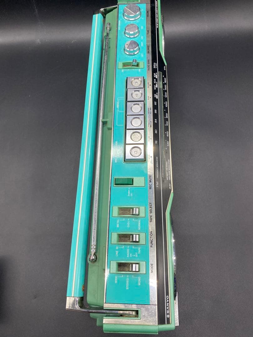 [超超超レア品] サンヨー　ラジカセ　グリーン　MR-U4SF 稼動品　日本製