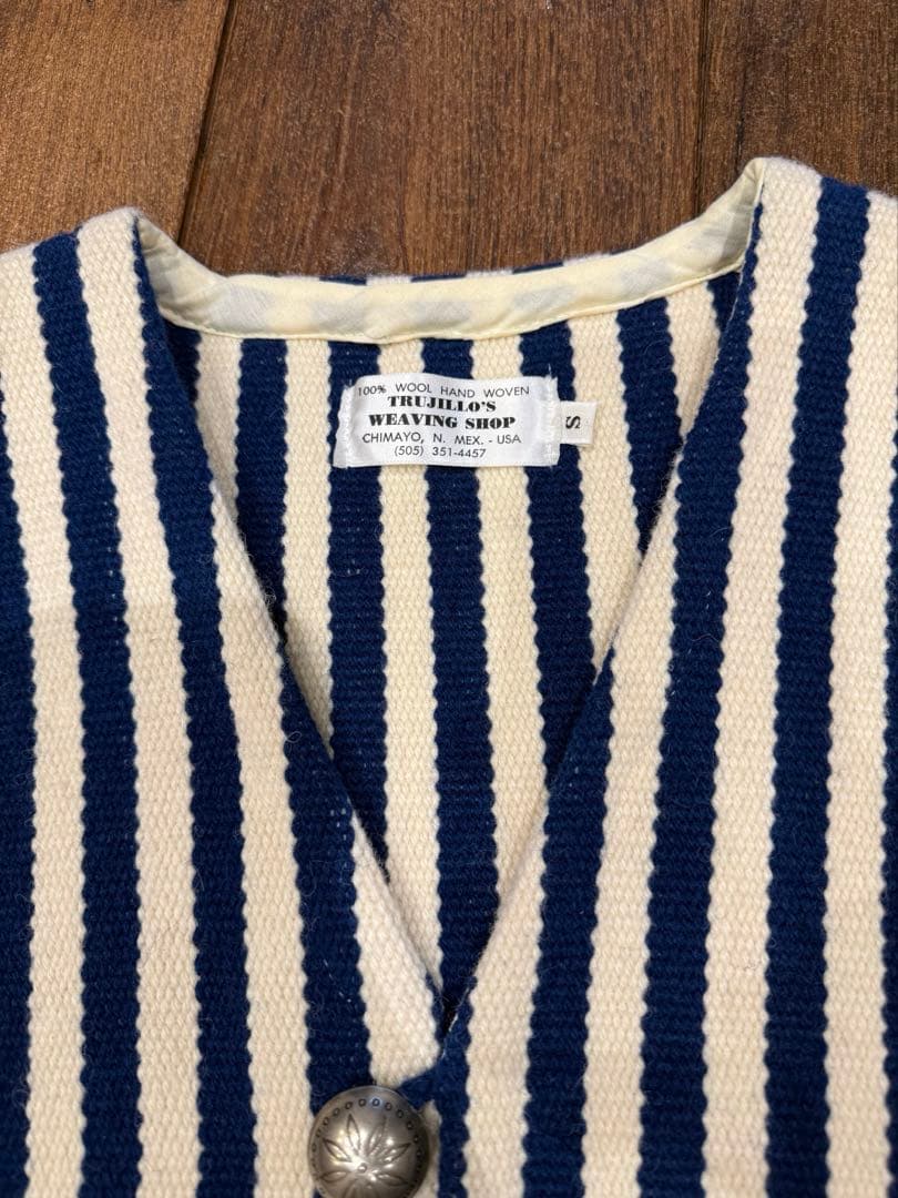 TRUJILLO'S トルフィリオス　チマヨベスト　ストライプ　手織り
