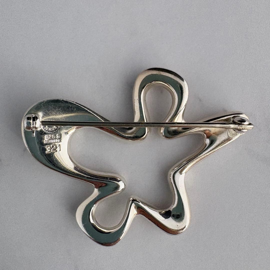 ジョージジェンセン ブローチ321＆イヤリング コッペル SV925デンマーク製