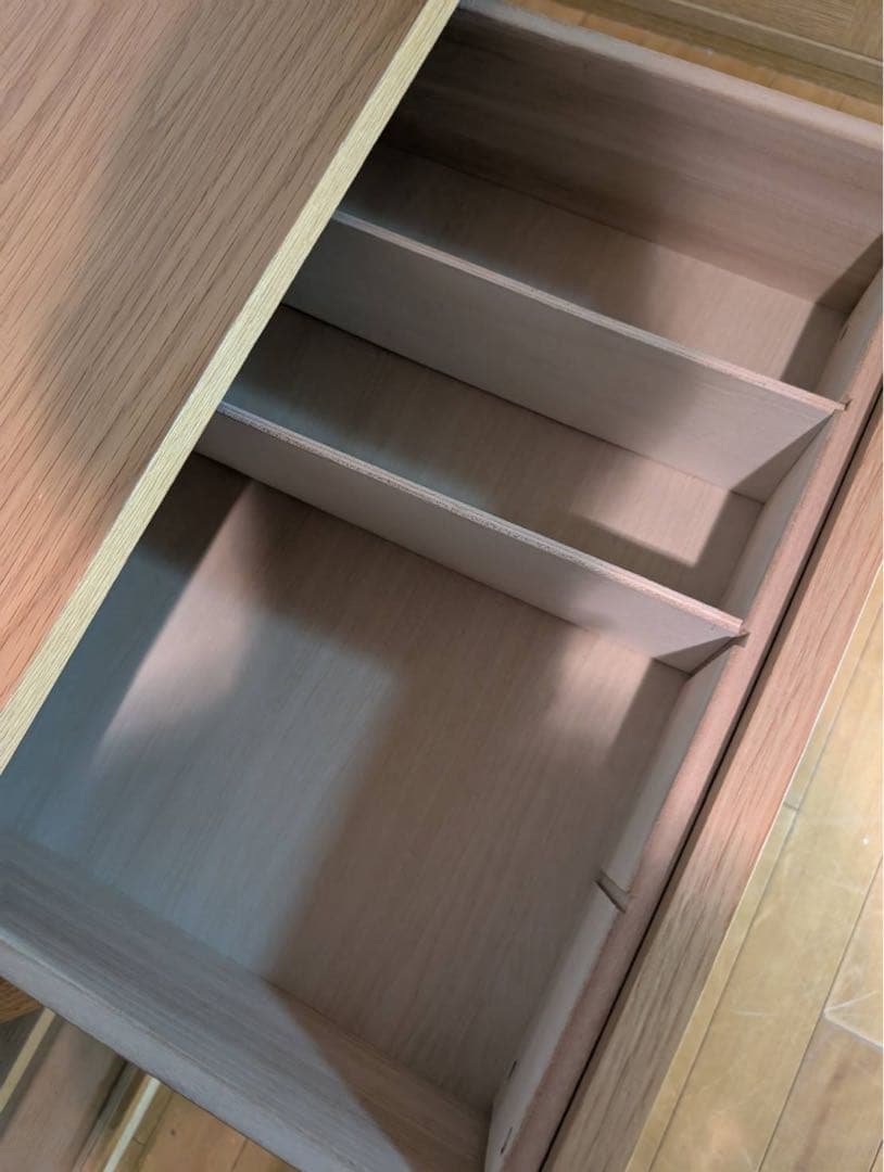 ■送料込■無印良品 木製テレビラック 110 オーク材 棚収納 木製家具 TV台