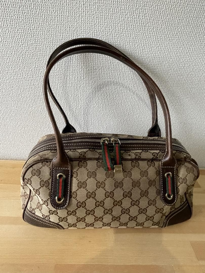 GUCCI グッチ プリンシーGG シェリーライン リボン ショルダーバッグ