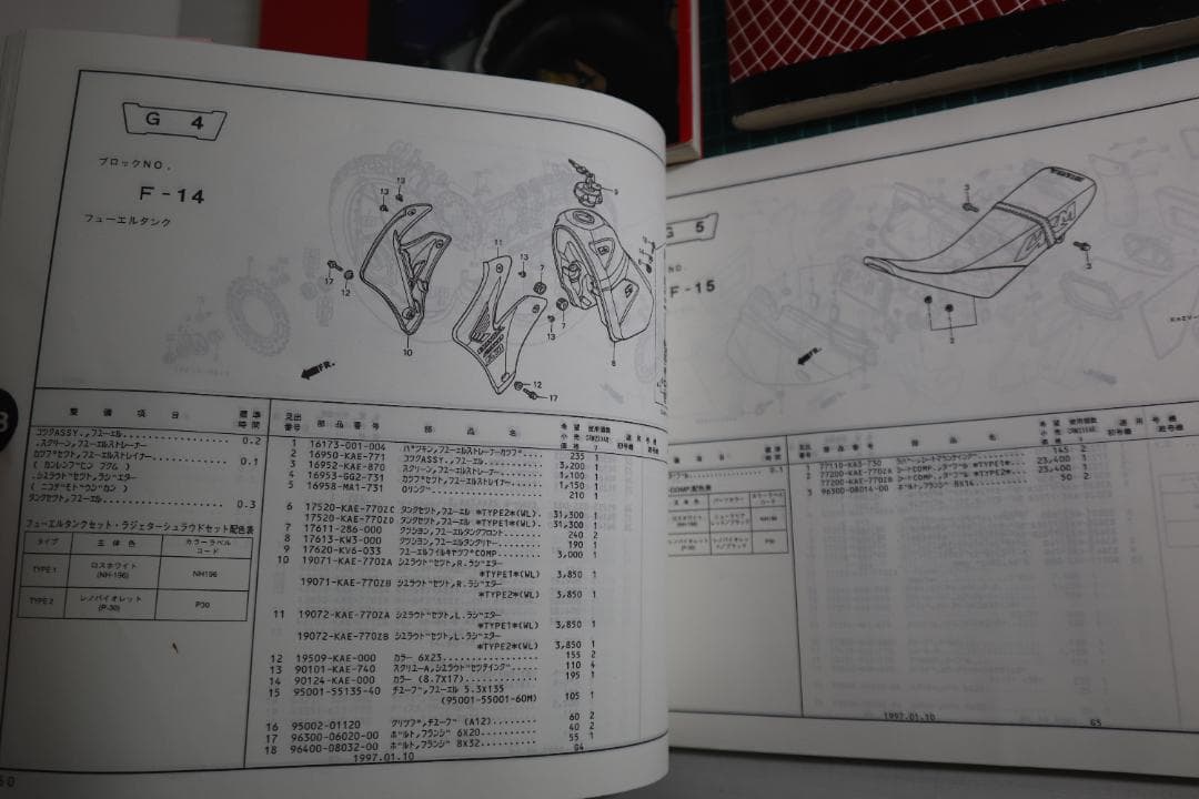 CRM250AR サービスマニュアル　パーツリスト
