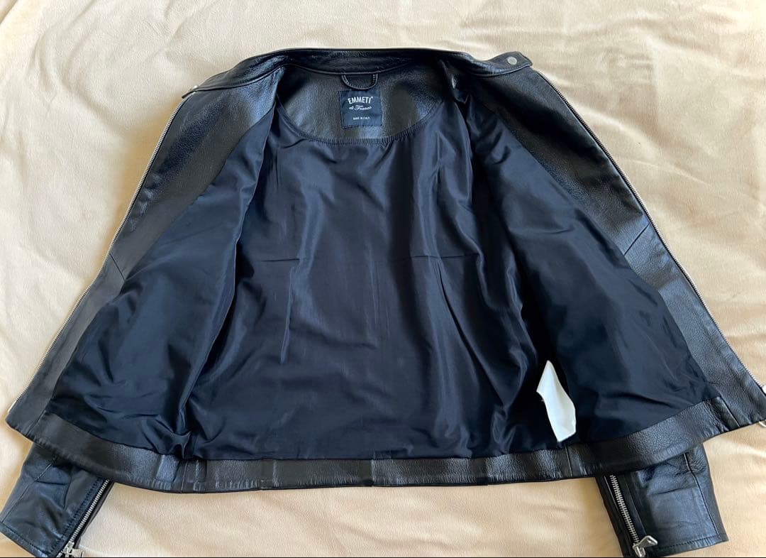 エンメティ　シングルライダースジャケット　40