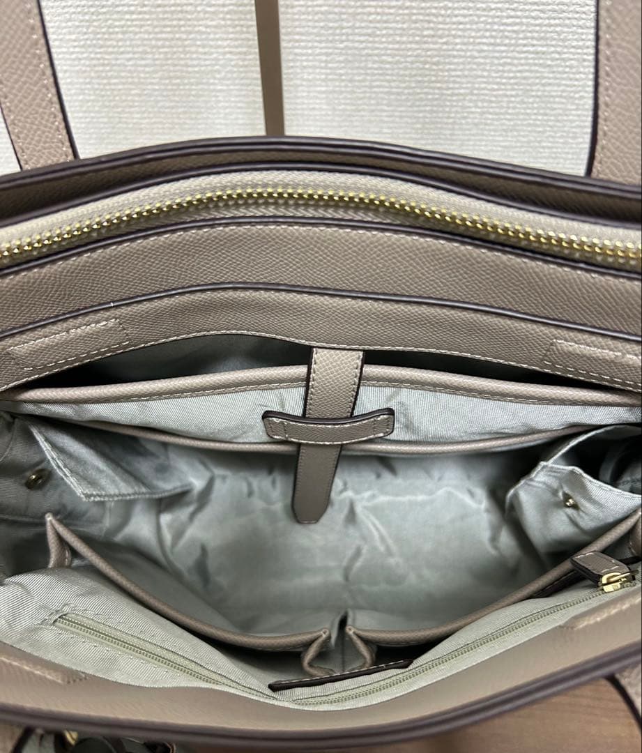 Jewelna Rose OLバッグ・セレム 横型トートバッグ A4グレージュ