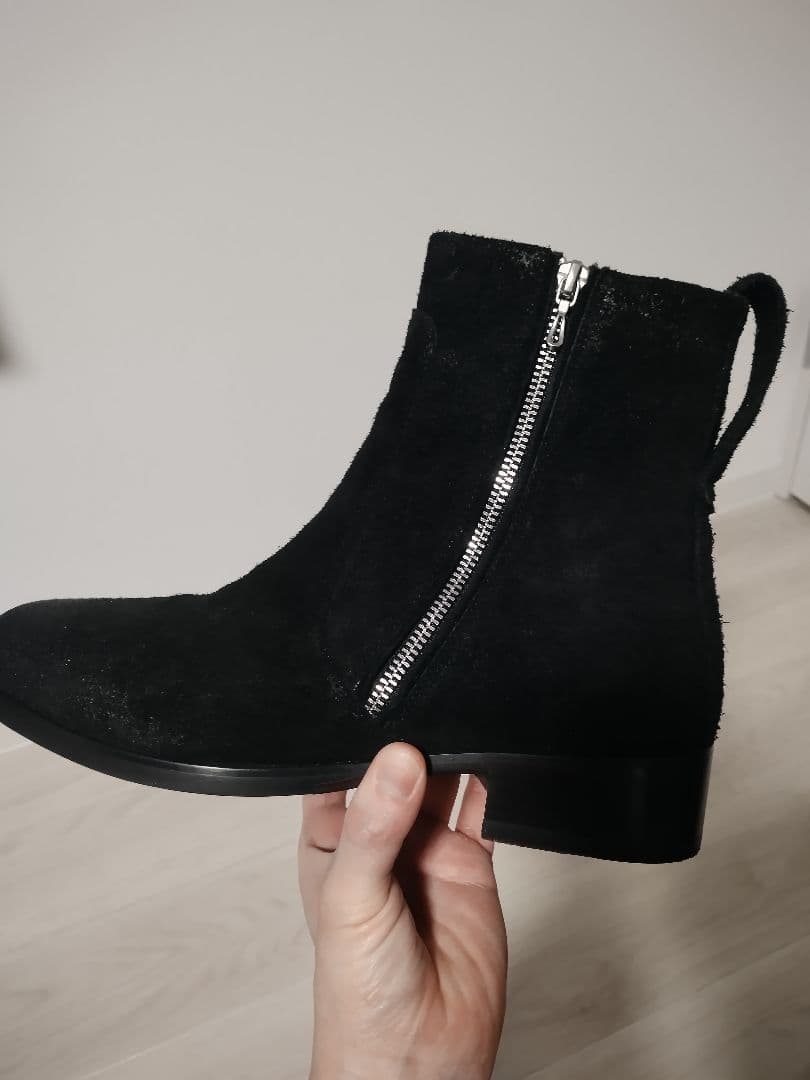 靴 Llife SLIGHT SQUARE ZIP BOOTS 41