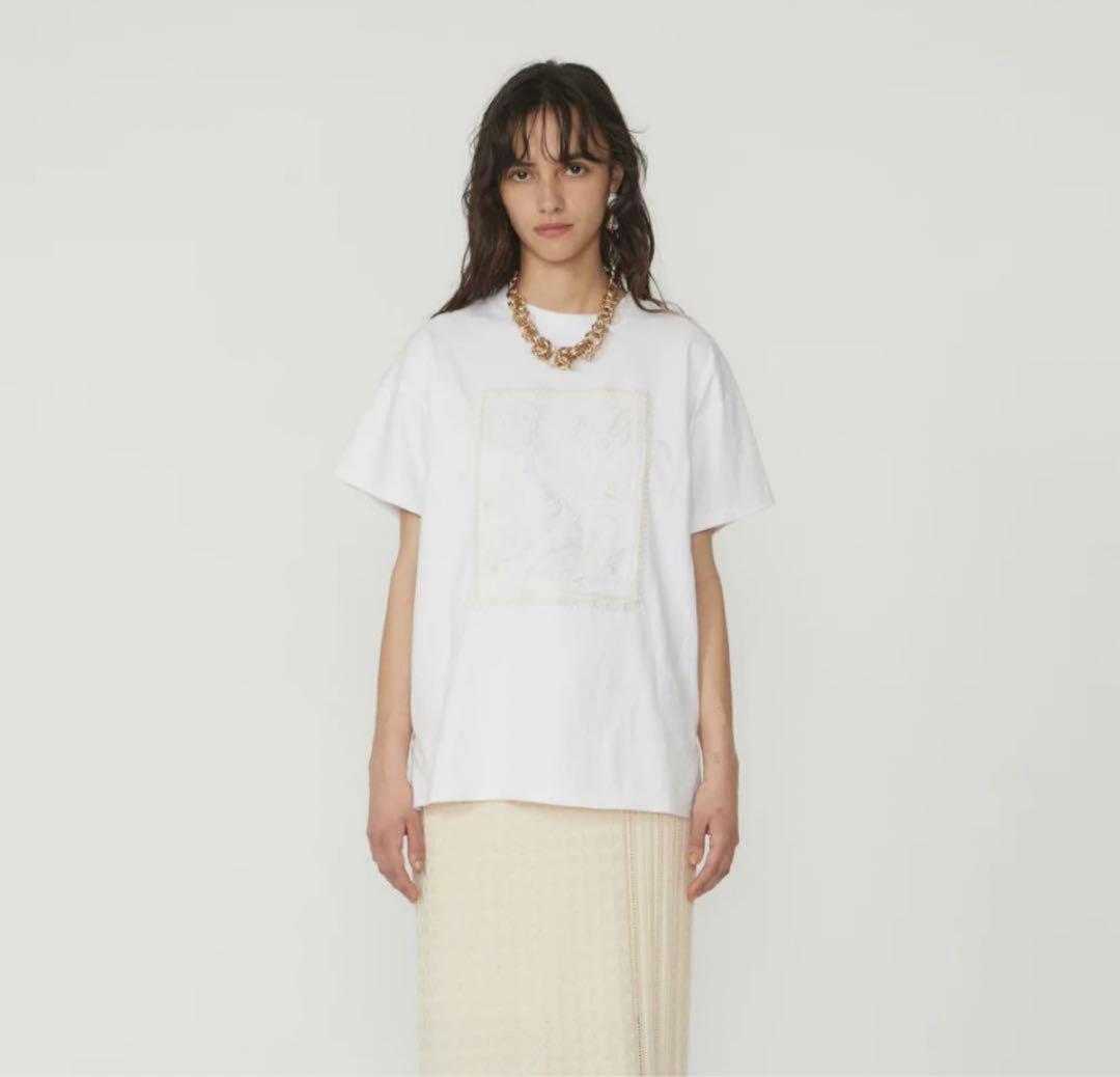 トップス EMBROIDERY SHORT SLEEVE SHIRTS