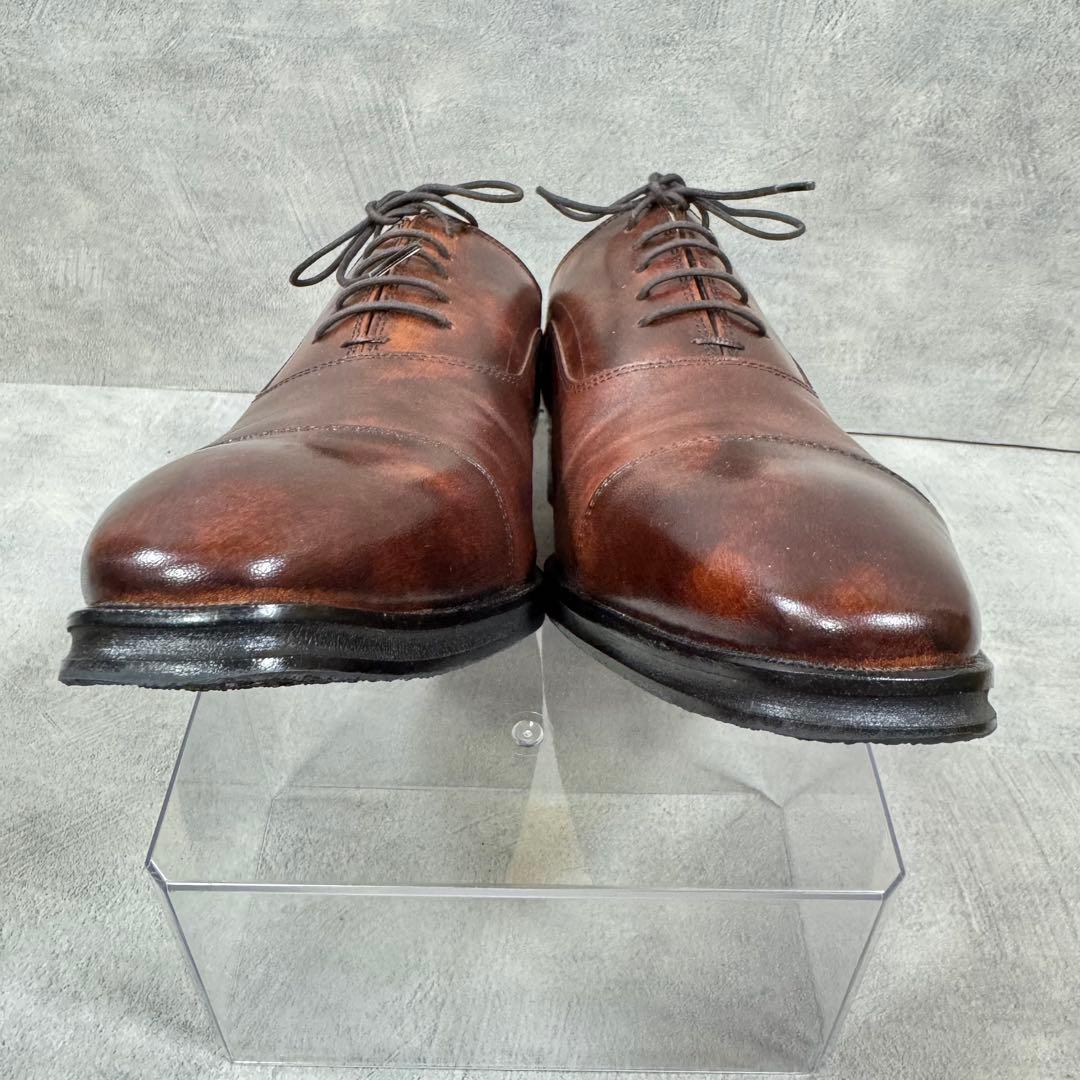 極美品 マドラス 25cm レザー ストレートチップ ビジネス 革靴 内羽根