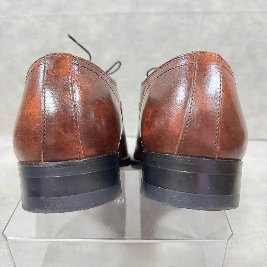 極美品 マドラス 25cm レザー ストレートチップ ビジネス 革靴 内羽根