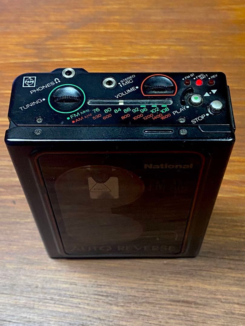 ナショナル　ヘッドホンラジカセAUTO REVERSE プレーヤーRX-S70