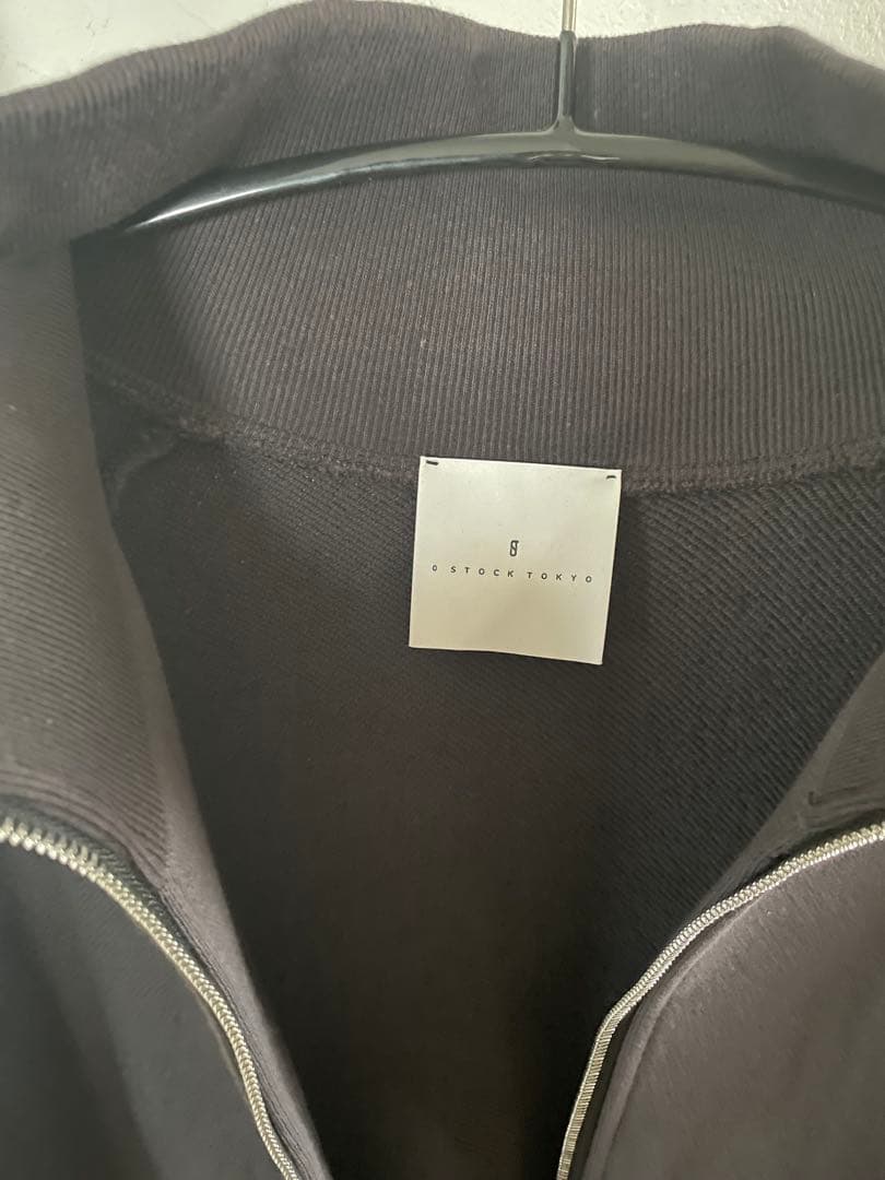 0STOCK TOKYO ジュエルコットン スウェット ジッププルオーバー