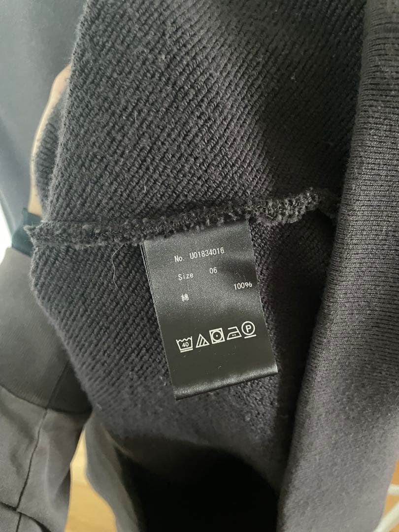 0STOCK TOKYO ジュエルコットン スウェット ジッププルオーバー