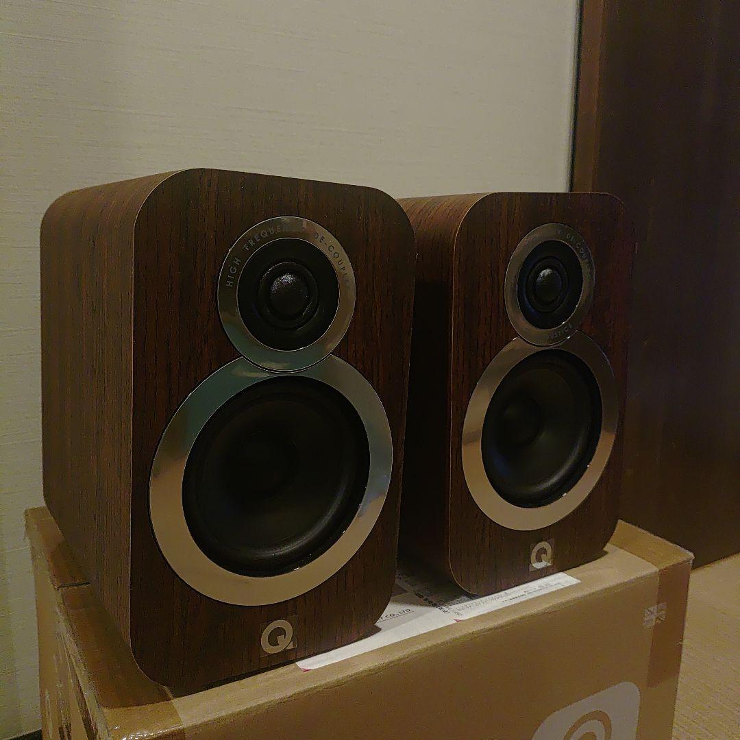 Q Acoustics 3010i　現行品ウォールナットブックシェルフスピーカー