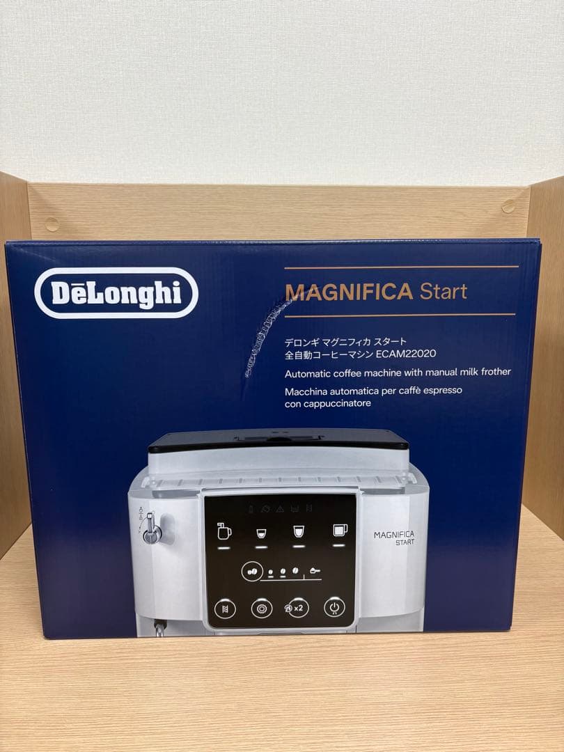 デロンギ マグニフィカスタート全自動コーヒーマシン ECAM22020Bブラック