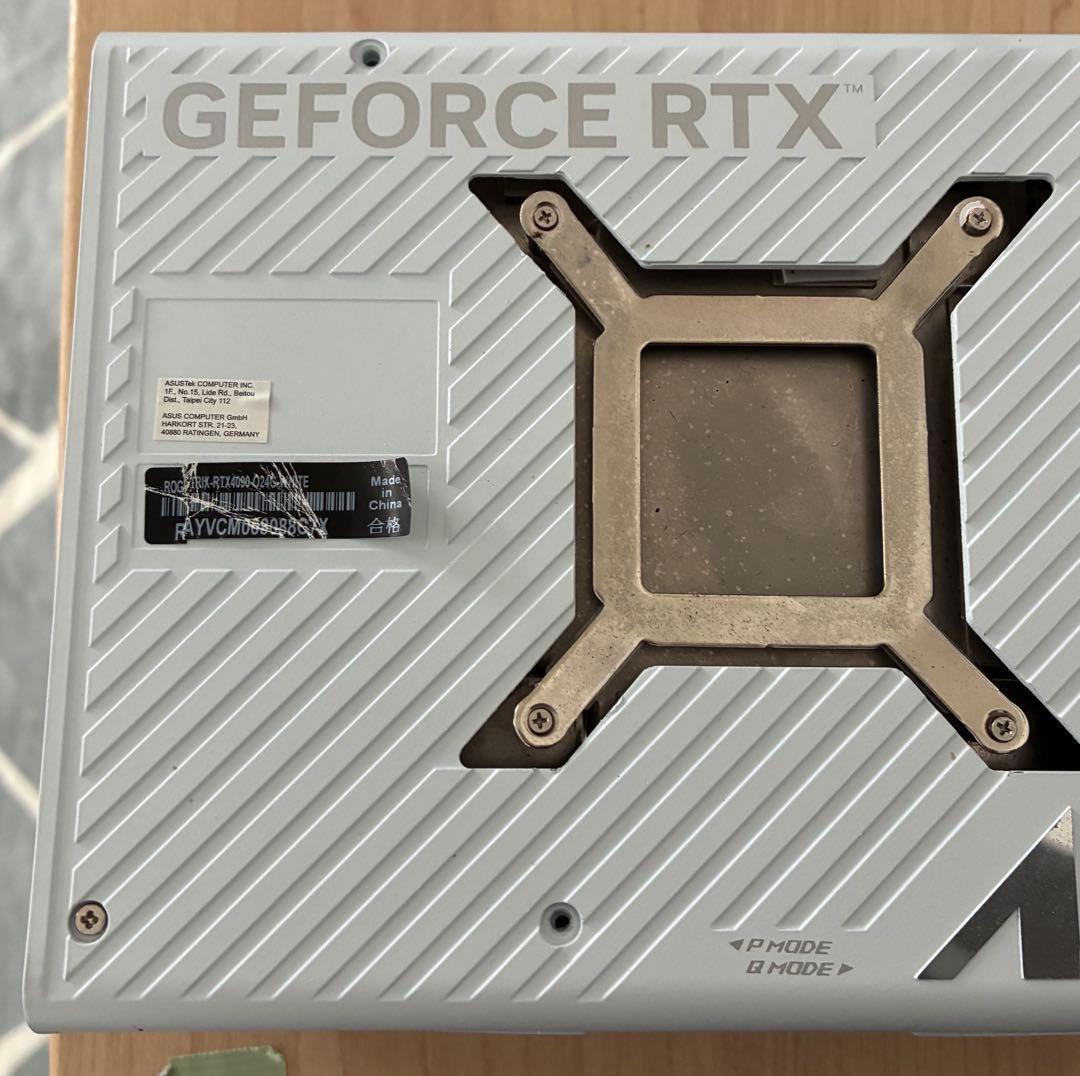 RTX 4090 ヒートシンク　ファン　バックプレート　LED ケーブル