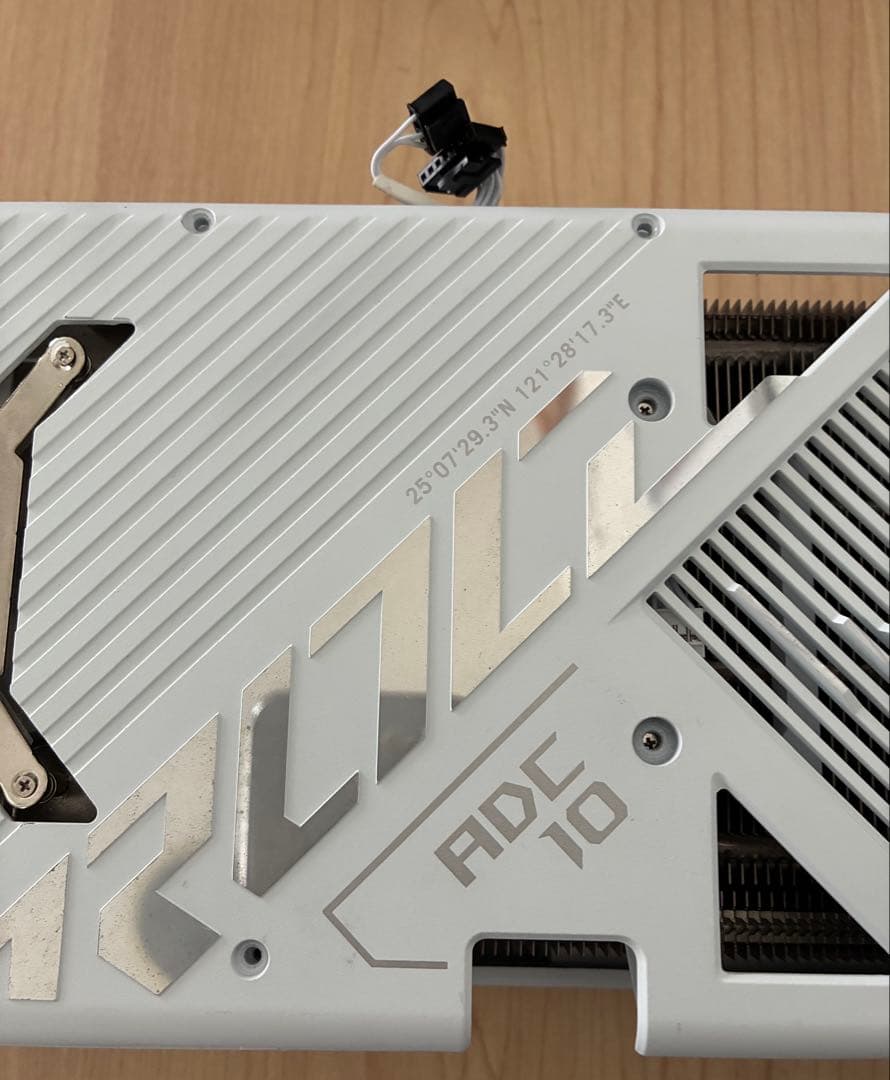 RTX 4090 ヒートシンク　ファン　バックプレート　LED ケーブル