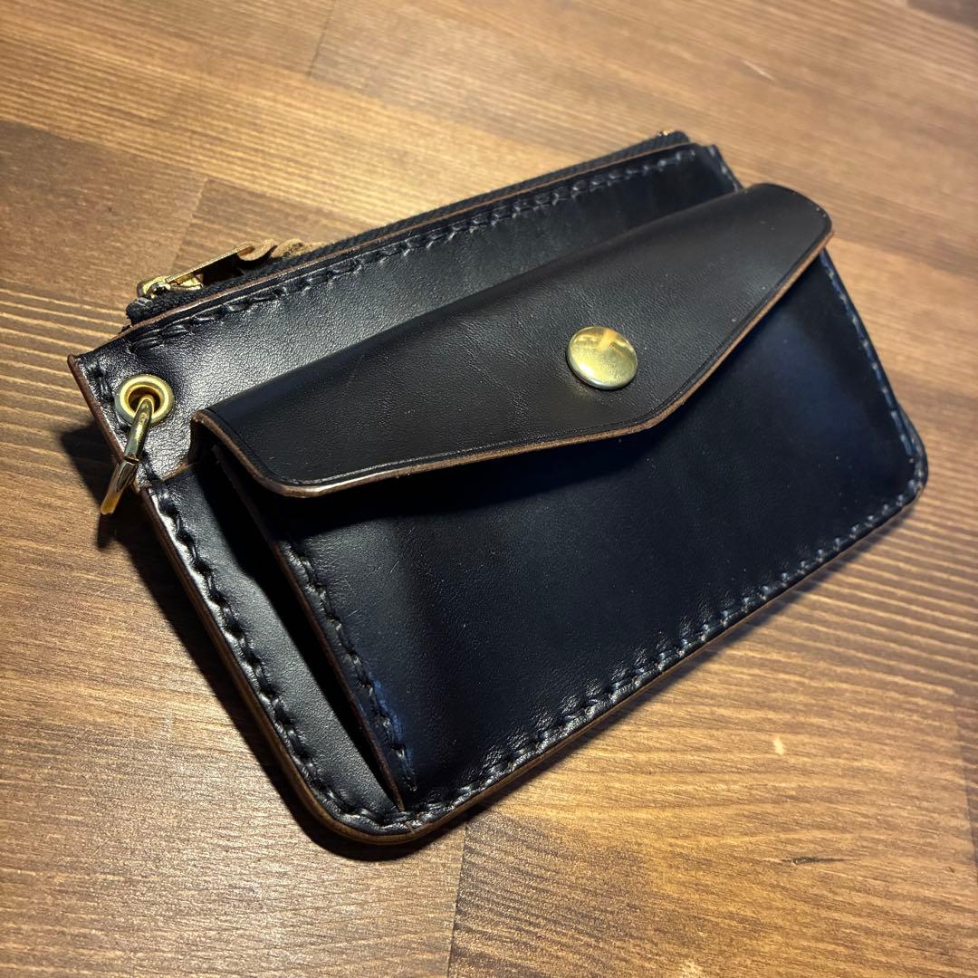 フラグメントケース　トラッカーウォレット　MARYAM社　ホースバット　茶芯