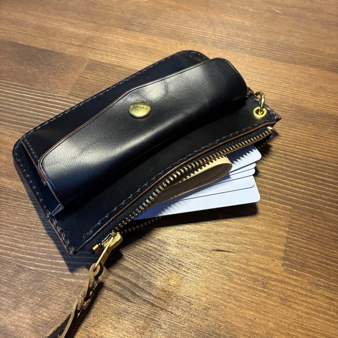 フラグメントケース　トラッカーウォレット　MARYAM社　ホースバット　茶芯