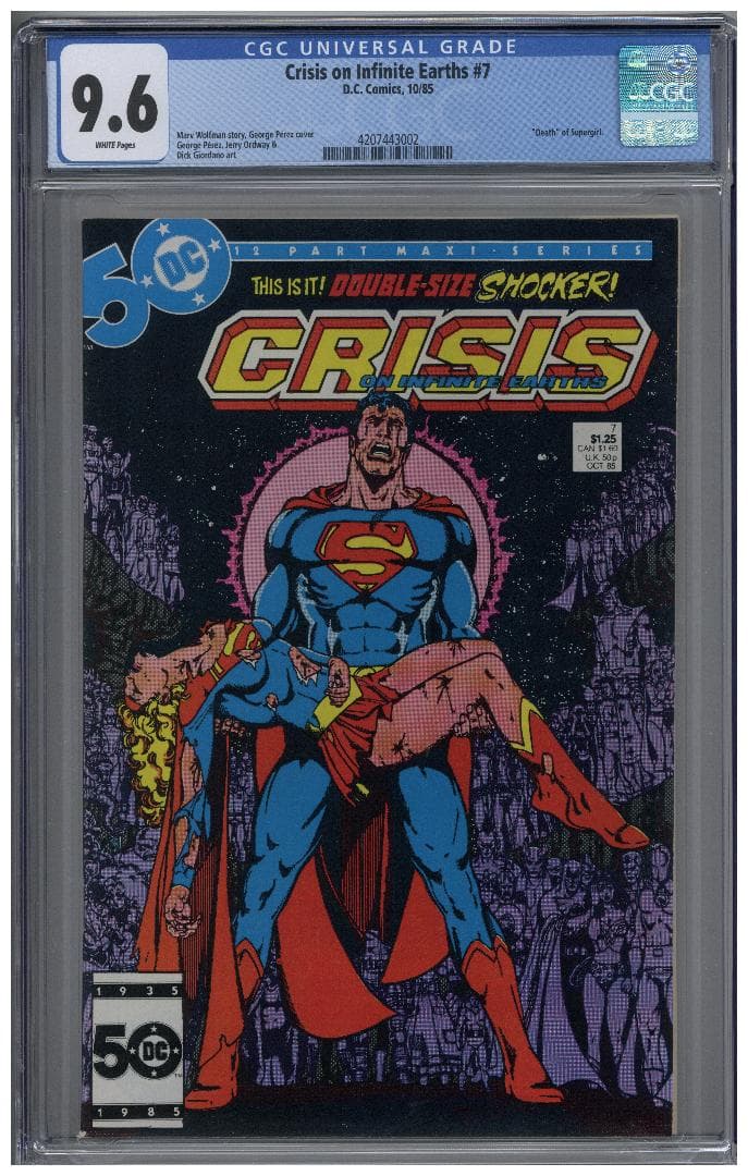 アメコミリーフ　Crisis Infinite Earths #7 CGC9.6