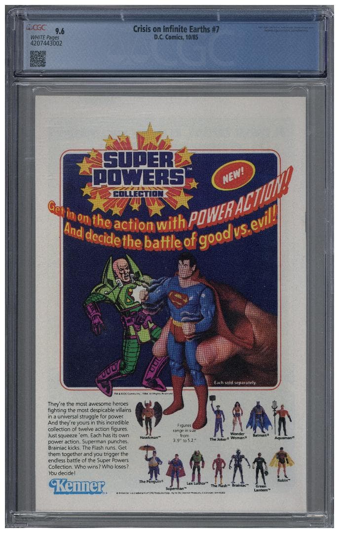 アメコミリーフ　Crisis Infinite Earths #7 CGC9.6