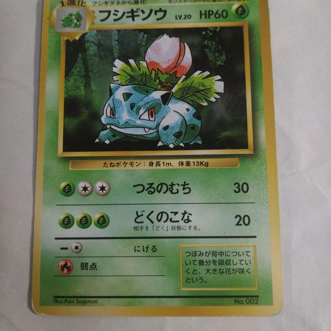 旧裏　カメックス フシギバナ★ 第1弾拡張パック　フシギソウ 初版 マークなし