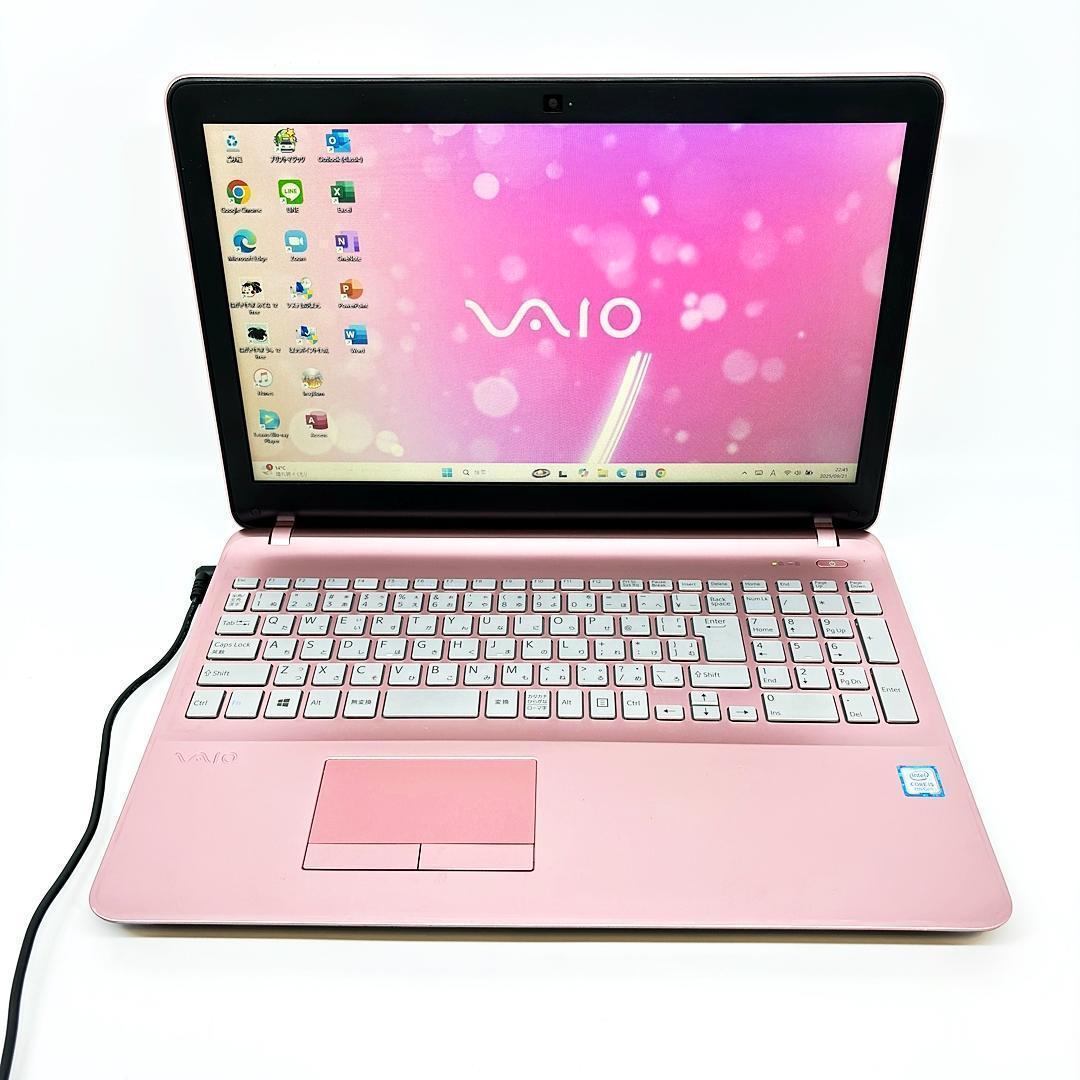 人気のピンク VAIO ノートパソコン SSD Corei5 Win11 D5