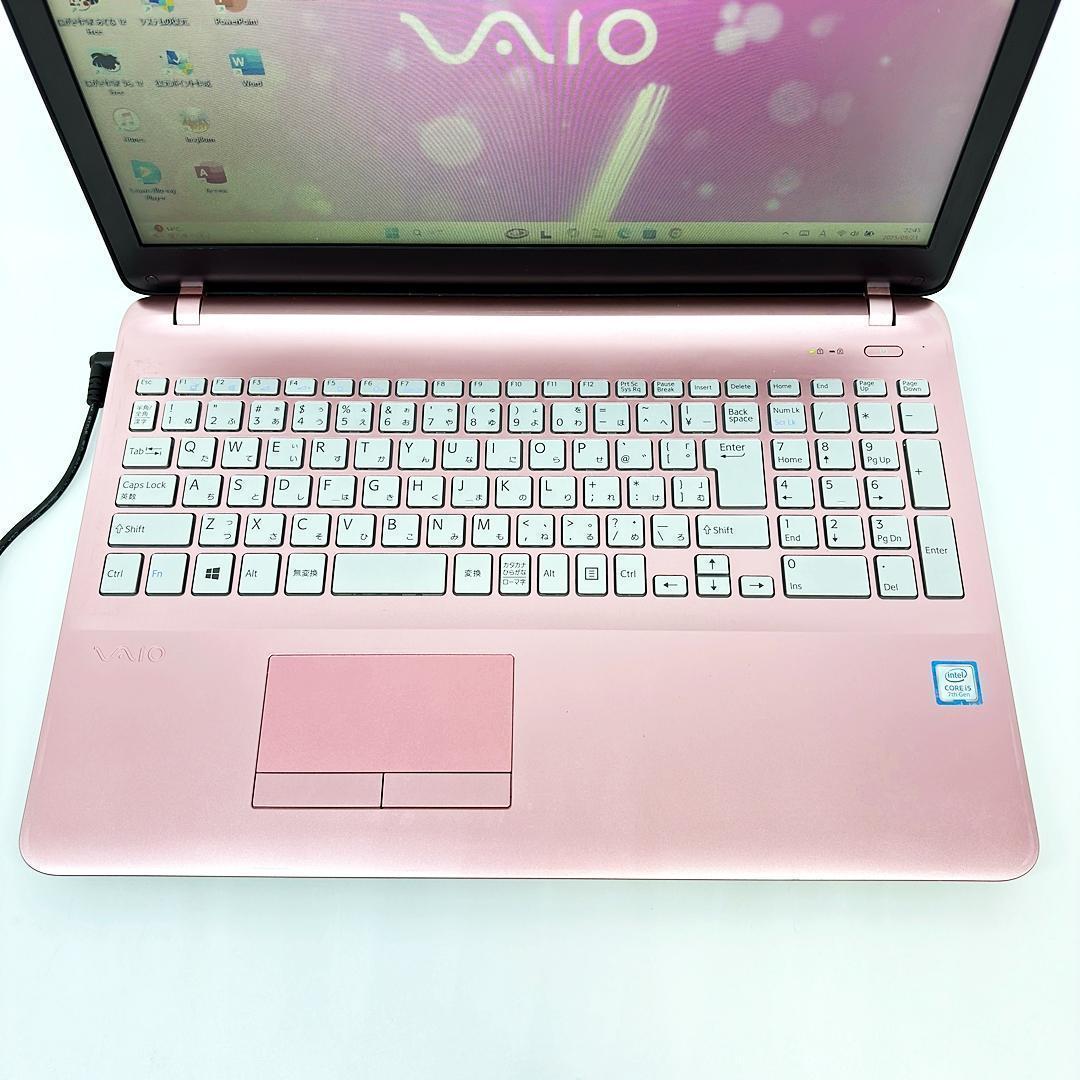 人気のピンク VAIO ノートパソコン SSD Corei5 Win11 D5