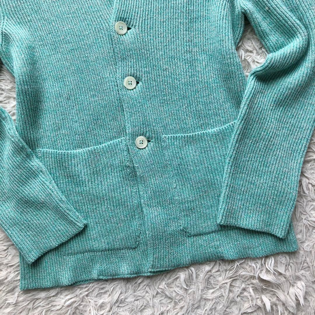 【現行未使用級 リネンコットン】イザイア　ニットテーラードジャケット　イタリア製