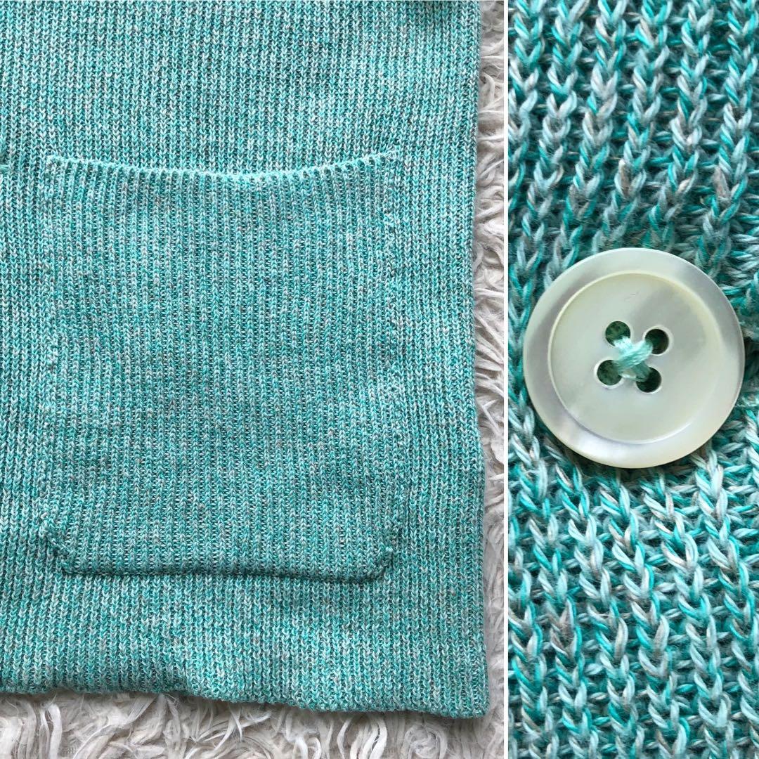 【現行未使用級 リネンコットン】イザイア　ニットテーラードジャケット　イタリア製