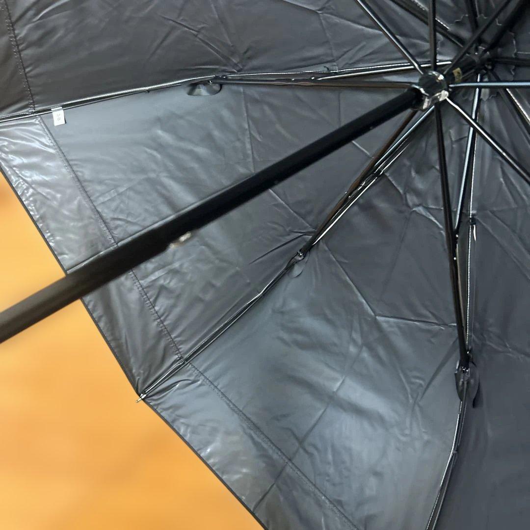 芦屋ロサブラン　日傘　２段折　ミドル　コンビ　曲がり手元　大きめ　簡単開閉