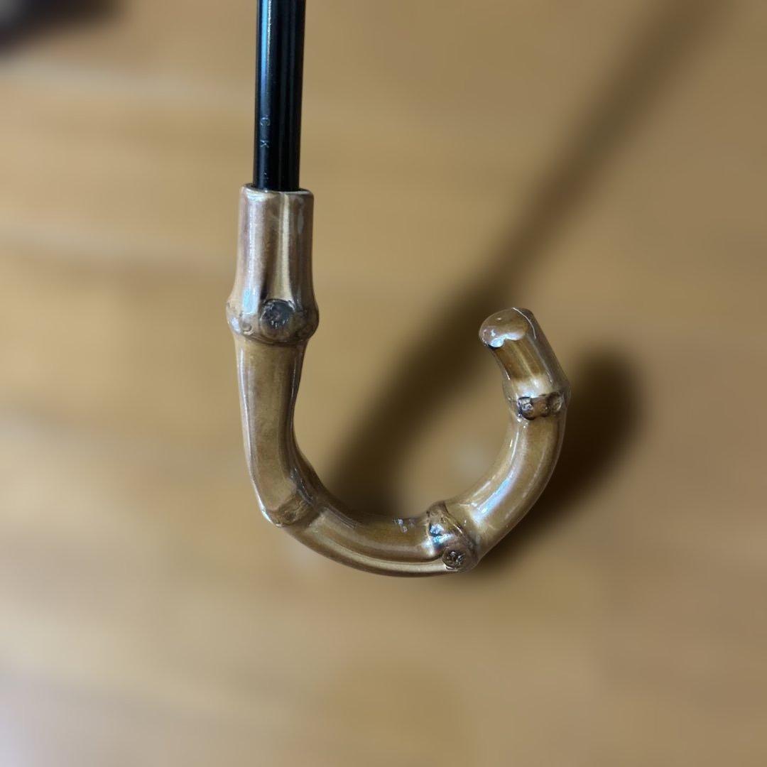 芦屋ロサブラン　日傘　２段折　ミドル　コンビ　曲がり手元　大きめ　簡単開閉