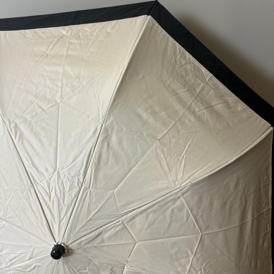 芦屋ロサブラン　日傘　２段折　ミドル　コンビ　曲がり手元　大きめ　簡単開閉