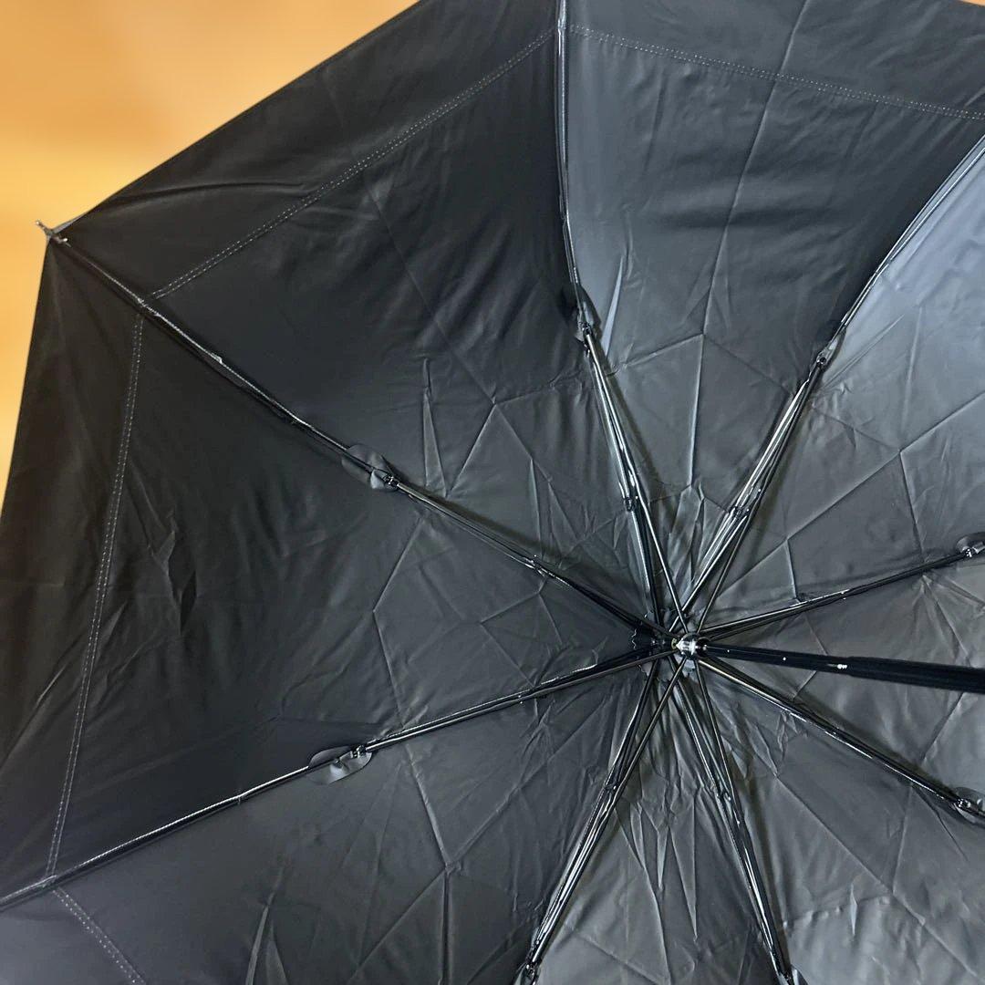 芦屋ロサブラン　日傘　２段折　ミドル　コンビ　曲がり手元　大きめ　簡単開閉