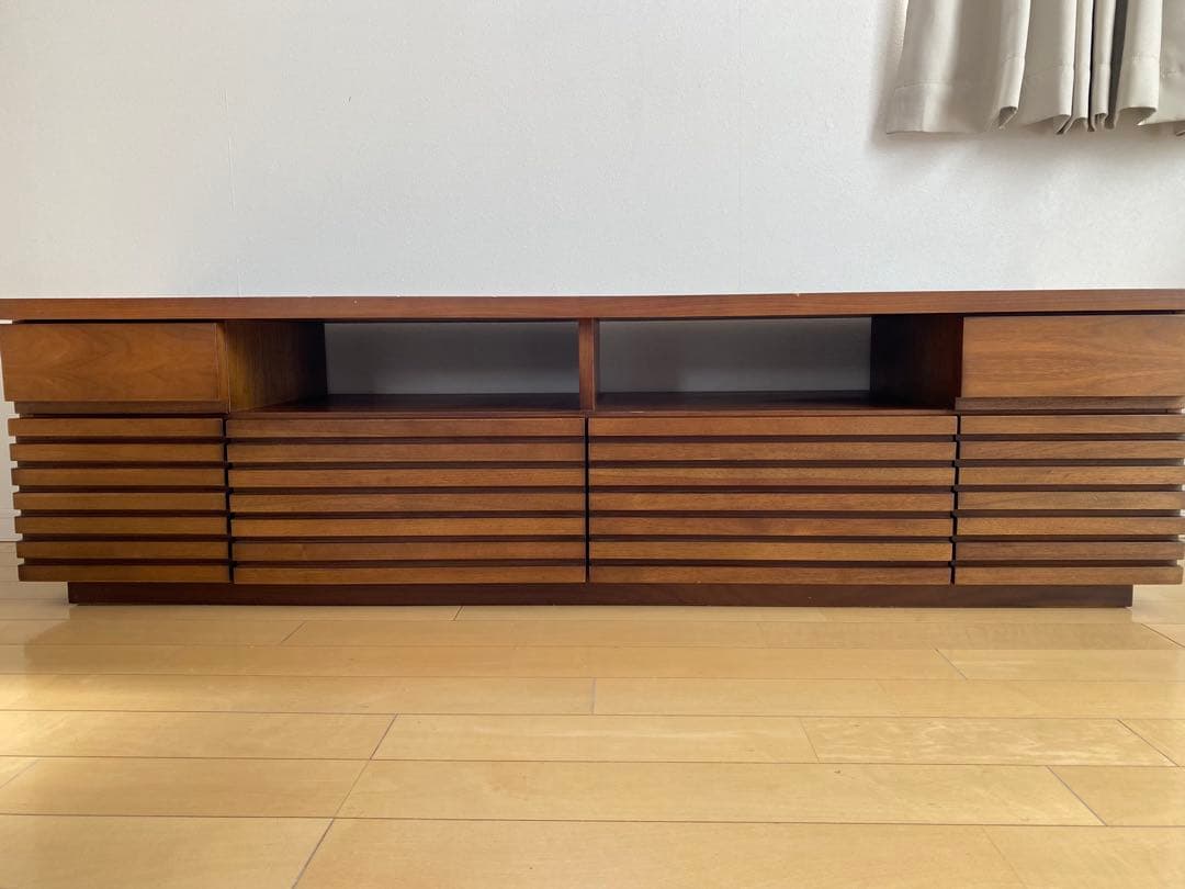 【幅160】テレビボード　モダン　ローボード　ウォルナット