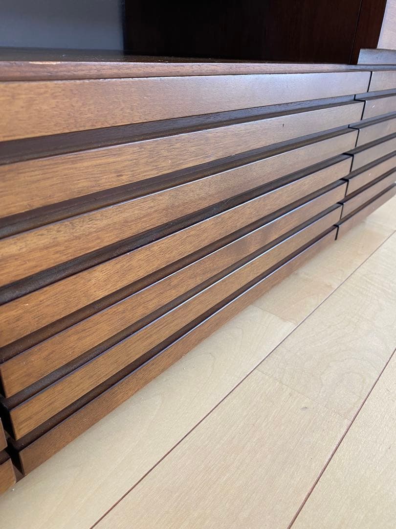 【幅160】テレビボード　モダン　ローボード　ウォルナット