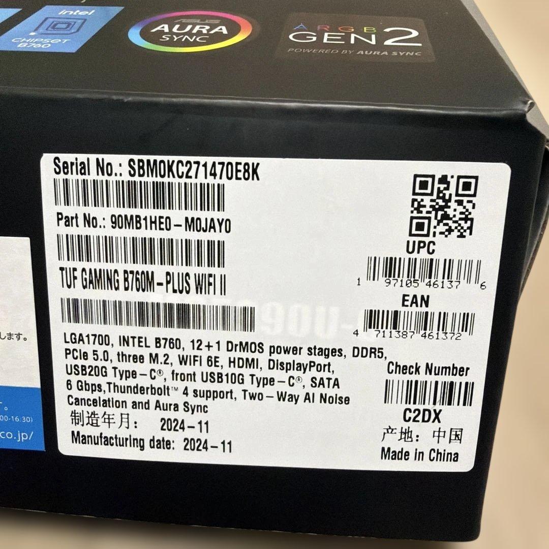 マザーボード ASUS TUF GAMING B760M-PLUS WIFI II