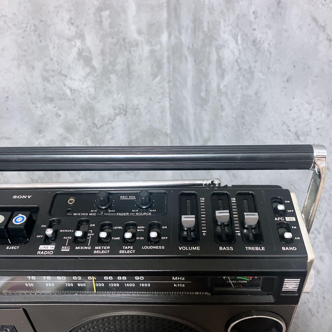 【希少】ソニー ラジカセ cf-1980 カセット FM AM 再生確認済み
