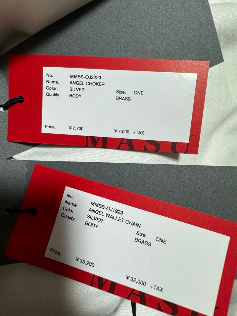 MASU 23SS ANGEL WALLETCHAIN＆CHOKERセット