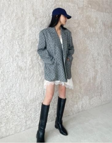 searoomlynn / BOYFRIEND Tweedテーラードジャケット