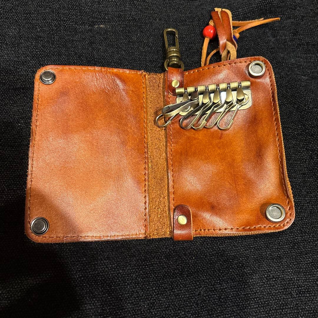 RRL レザーキーケース ブラウン