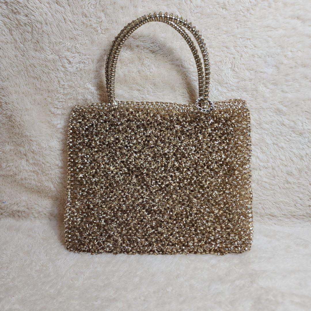 アンテプリマ ゴールド ワイヤーバッグ インナーポーチ ラインストーン 付属品有