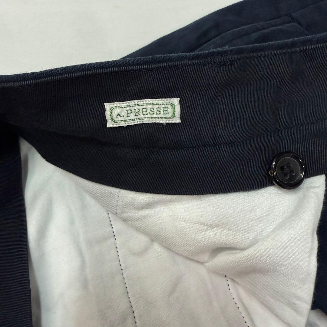 パンツ a.presse 23SS navy Chino Trousers size3