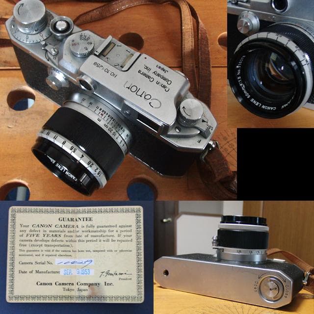 【ビンテージ】キヤノン 35mm フィルムカメラ IID(2D)型 とレンズ等