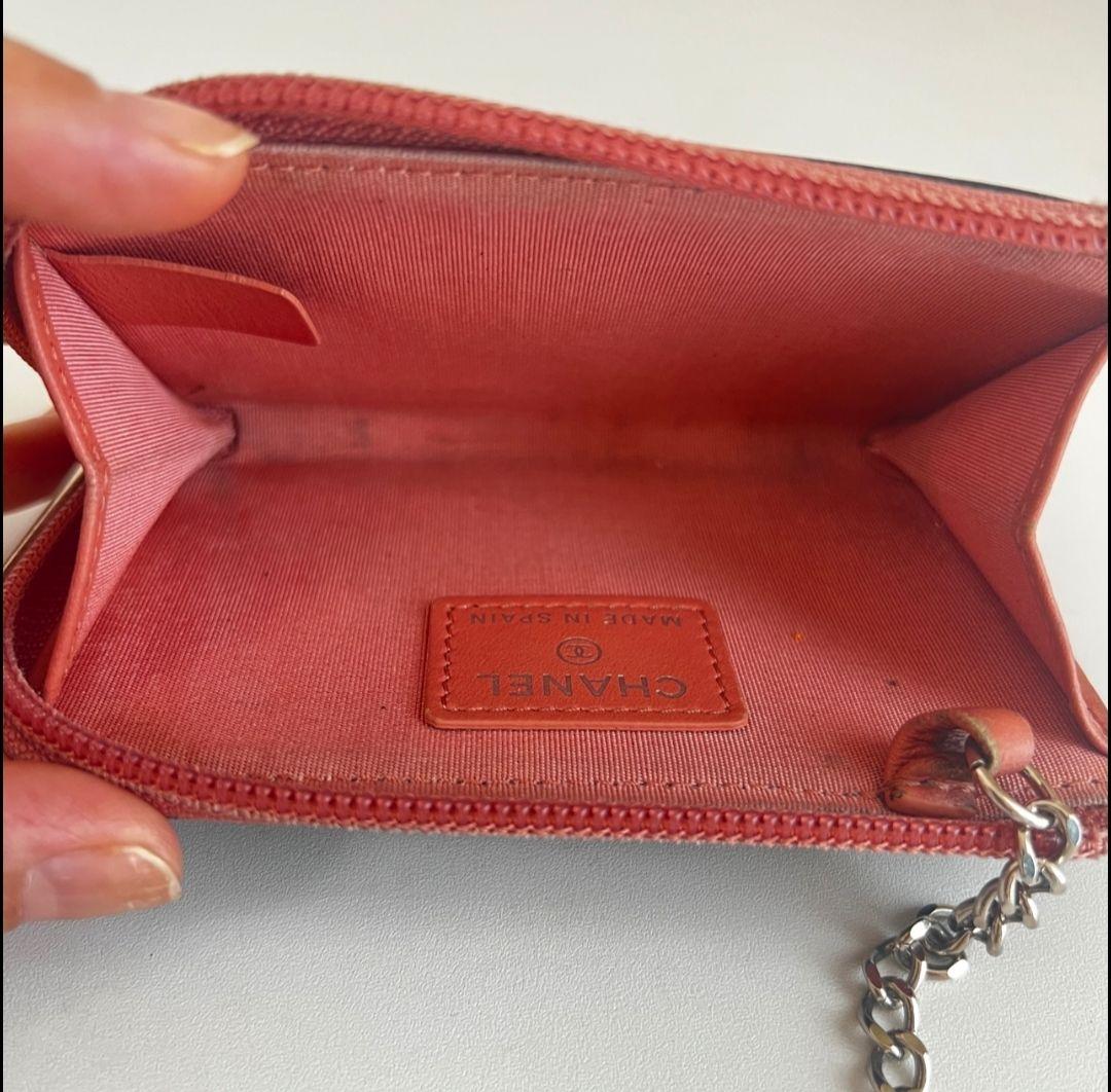 CHANEL　ケース　キーチェーン付き　黒ブラック