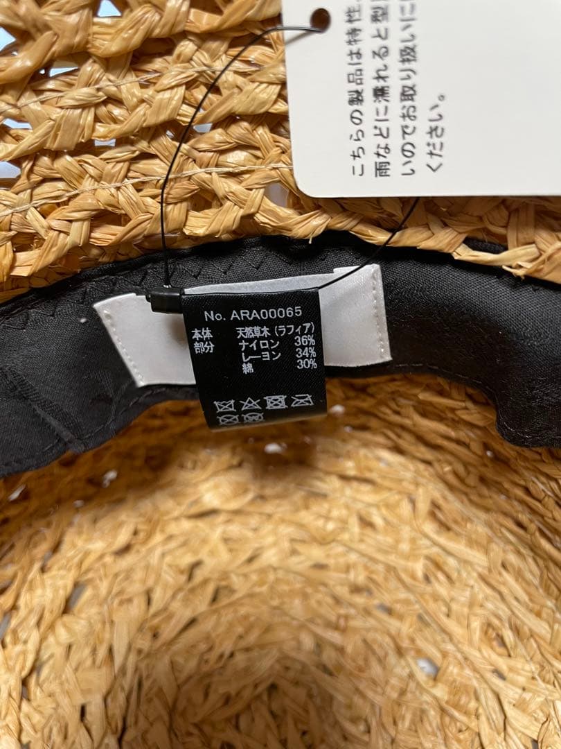 ✨新品未使用タグ付き　CA4LAカシラ　ラフィア　リボンハット