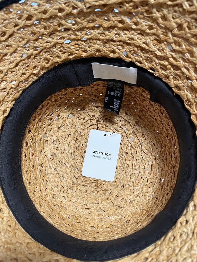 ✨新品未使用タグ付き　CA4LAカシラ　ラフィア　リボンハット