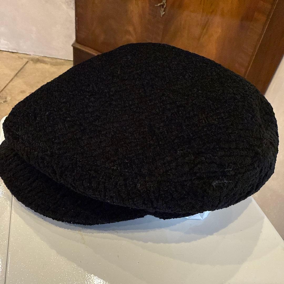 CHANELシャネル帽子キャスケットツイードブラック