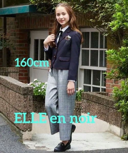 美品 ELLE en noir 卒服パンツスーツ5点セット160㎝