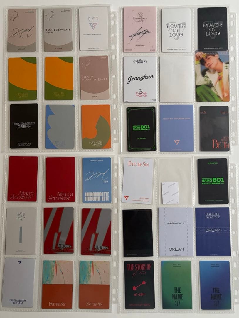 SEVENTEEN JEONGHAN ジョンハン　トレカ　カード　他　大量　引退